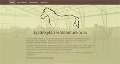 Desktop Screenshot of jyvaskylanratsastuskoulu.com
